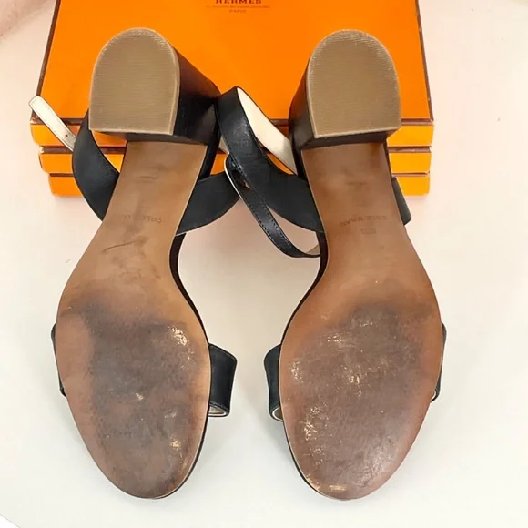 Cole Haan Josie Leather Grand 360 Block Heel Sandal Size 8.5 - Picture 4 of 10